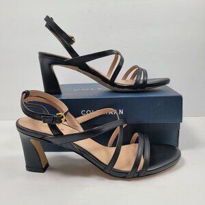 Cole Haan Women's Addie Strappy Black Sandals US Size 6.5B